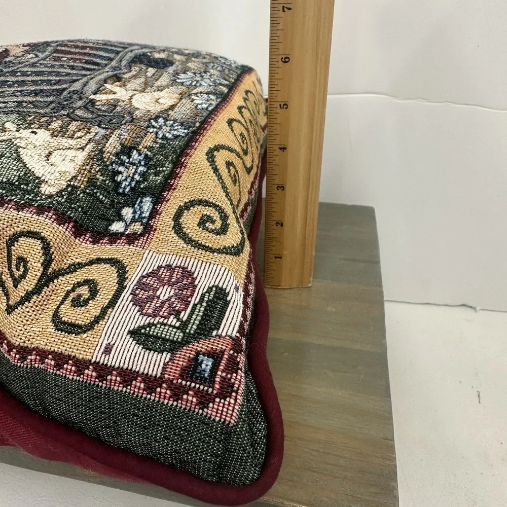 Throw Pillow American Weavers Tapestry Garden Sisters‎ Love Gift 15